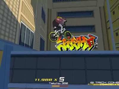 Osaka fl*pping SUCKS at riding bikes