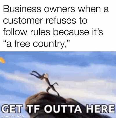 Yes sir, it is a free country, now get off my private property