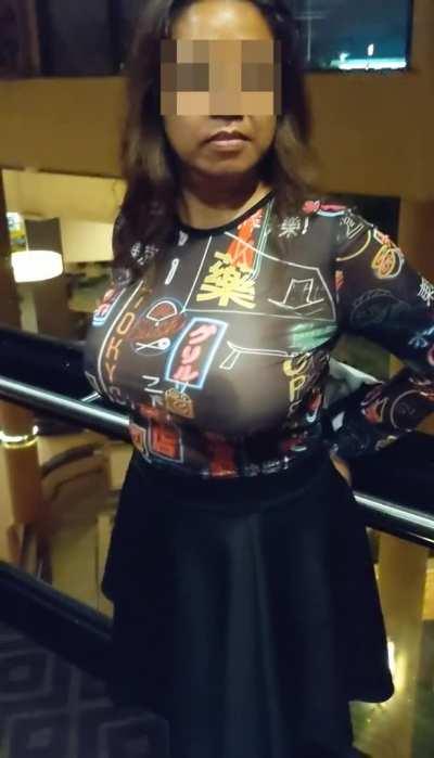 Going to the hotel bar for some teasing