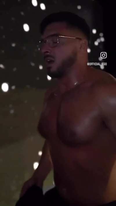 Ethan Page all hot and sweaty