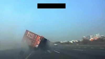 Nothing wrong with overtaking a truck and failing miserably