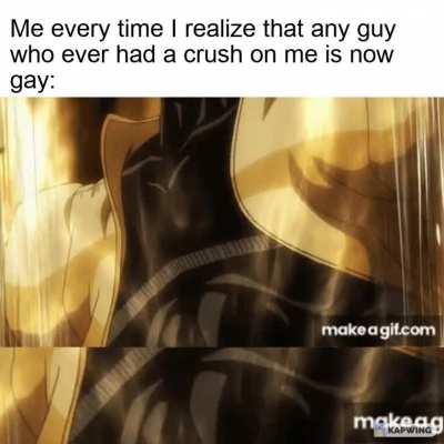 Obviously when I say this, I don't mean to say that being gay is wrong. But I do think it's funny when some very homophobic guys used to have a crush on me, a guy.