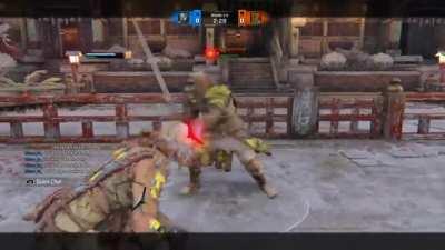 Mans shoulder bashed into the fricken future