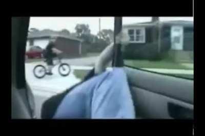 HMFT after I try to door this guy on the bike!