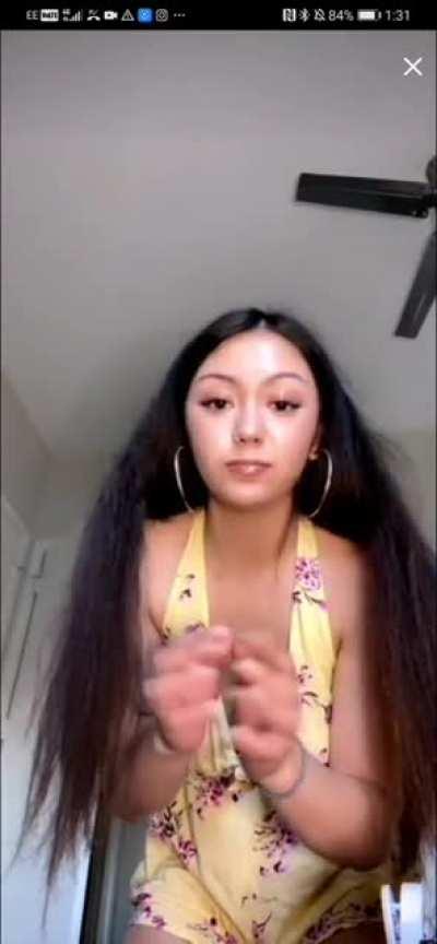 Nipslip and up dress