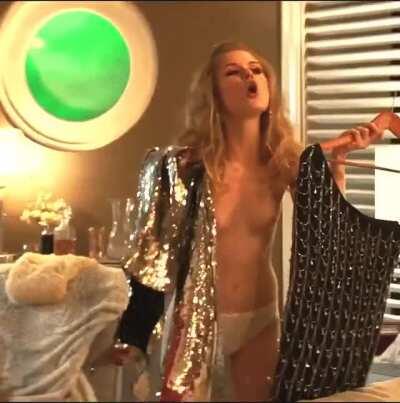 Driven (2018) Erin Moriarty as Katy Connors (Topless Scenes) ENHANCED HD