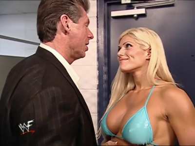 Being the boss of the biggest pro wrestling company and writing scenes where you make out with the women wrestlers