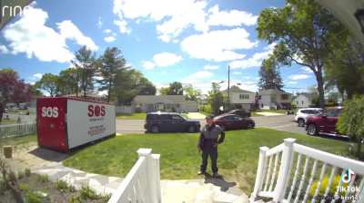 “I just wanted to let you know your dog got out” Solicitor lies to try to lure woman outside