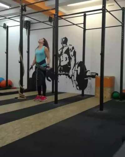 WCGW Trying to jump while wearing weights.