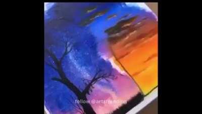 This painting that went feom 0 to 100 real fucking fast