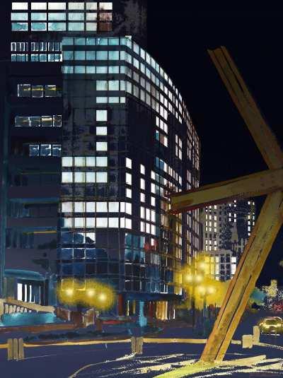 I animated my Milwaukee watercolor