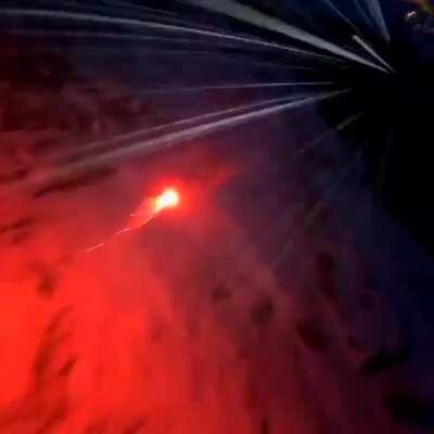 Watch a man turn into a comet