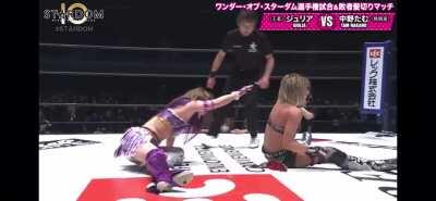 [STARDOM 10th Anniversary] Tam Nakano’s perfect Vertical Suplex PileDriver on Giulia - March 3rd, 2021