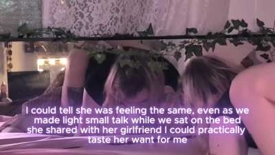 I made this lesbian cheating caption particularly spicy for y'all 🤤