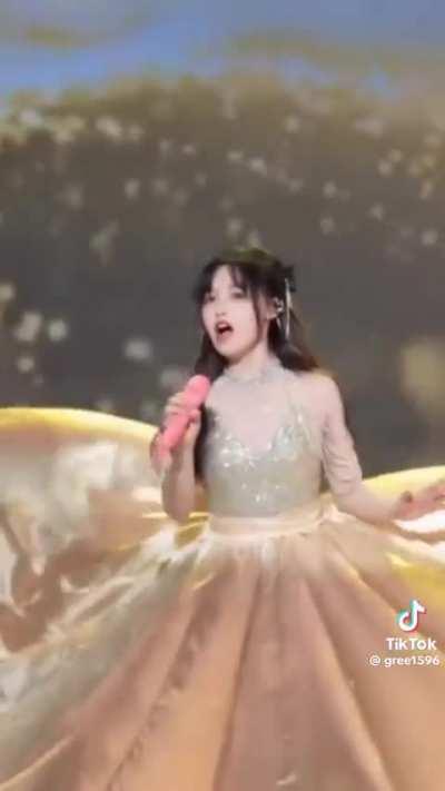 A chinese Operatic Soprano attempting Diva Dance’s climax