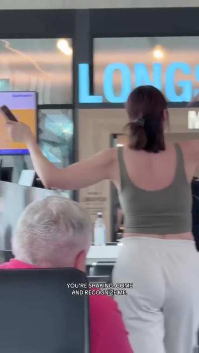 Karen has a meltdown after being told she can't board...