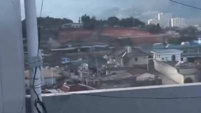 (2021-2024) MNDAA [majority ethnic-Kokang Chinese paramilitary] fighting the Myanmar/Burmese military junta in the Laukkai and Lashio areas.