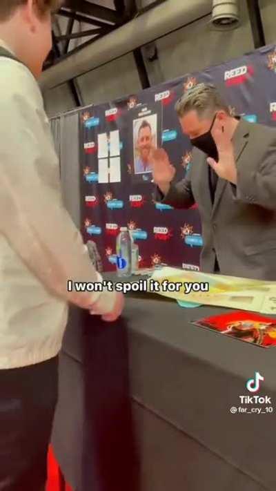 Roger Clark accidentally spoiling the game for someone