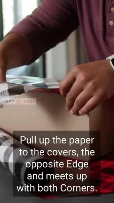 How to wrap presents without tape