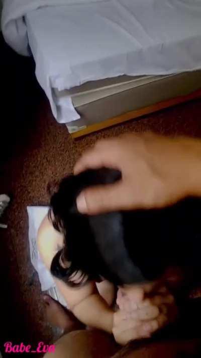 Adorable Girl Sucking Like A Pro Dickslapped Like A Whore