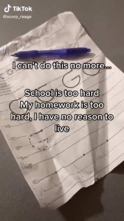 This poor person suffers as they are forced to write the letter (((g)))