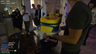 Extraemily gets her birthday cake