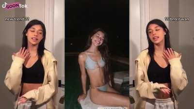 Rachel Brockman TikTok Compilation Split Screen PMV made with goontok.com