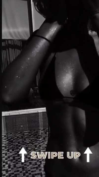 Grabbing Her Breasts