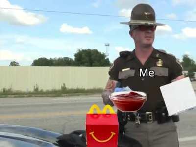 Working in the drive-thru, as described by Live PD