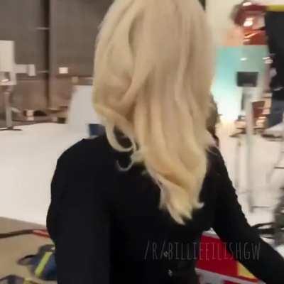 Billie Eilish see-through in a corset