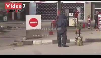 Full EOD suit takes a blast