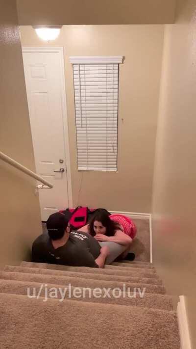 Daring my hot wife to tease the pizza guy [Sound on, click redgifs link]