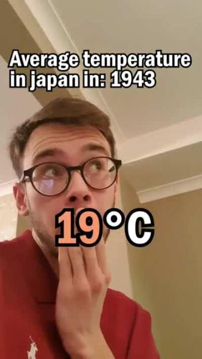 The average temperature in Japan