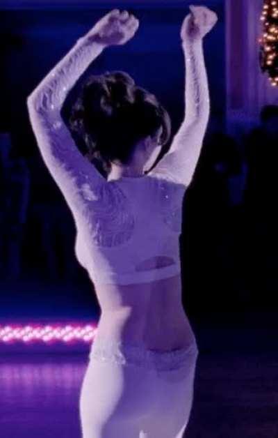 Showing off her moves