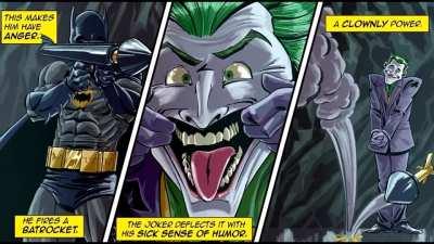 A Batman script written by an AI drawn into a comic