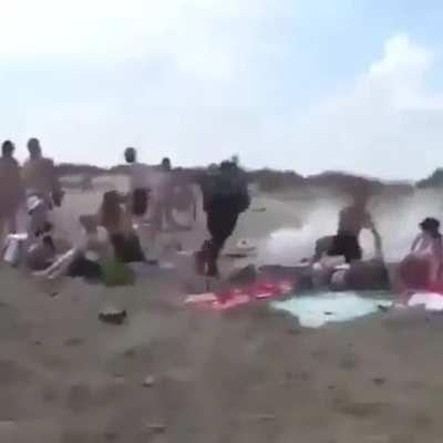 Irrational madness at the beach