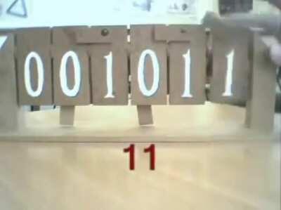 How binary is calculated