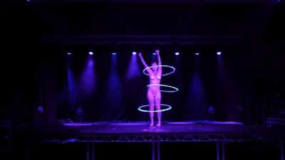 More on stage naked hula hooping. I have so many photos and videos if people are enjoying them?