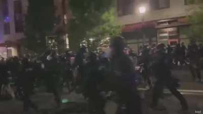 Riot declared after protesters attack ICE facility - Portland day 84