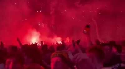 Australia celebrates qualification to R16 - did they celebrate cricket wc win like this tho?