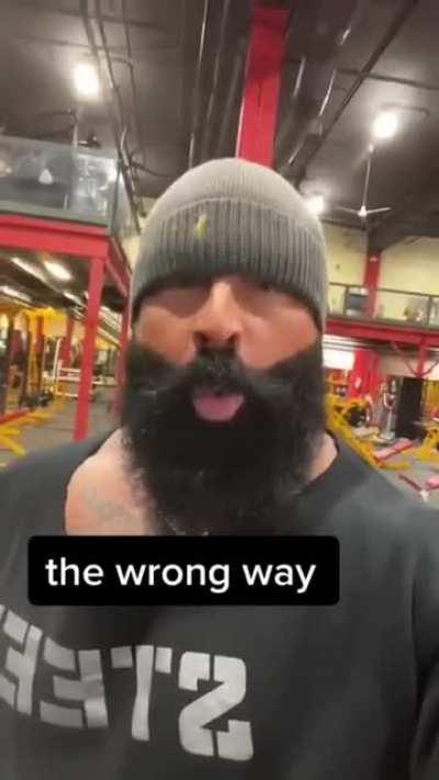 How to walk in front of a filming gym person