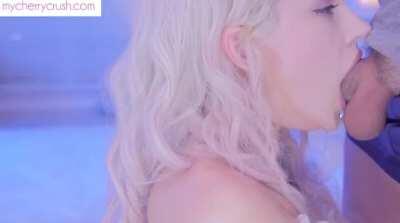 Cherry crush sucking cock