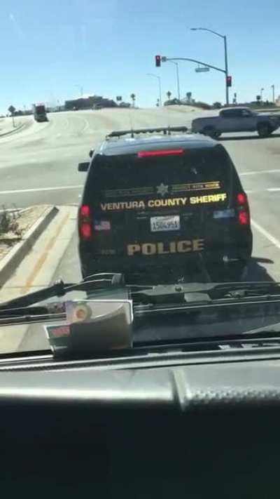 to intimidate the cops