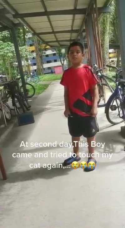 Other car owner Caught this kid next day