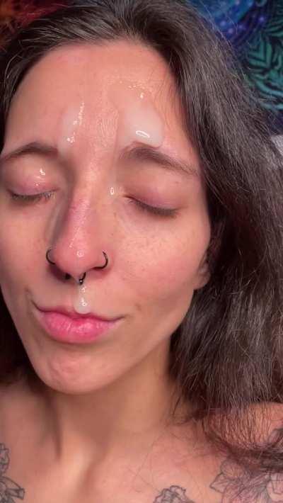 This wasn’t enough cum on my face. I need more!
