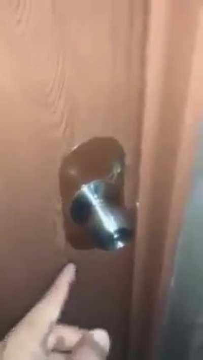 The door doesn't belong to you anymore.