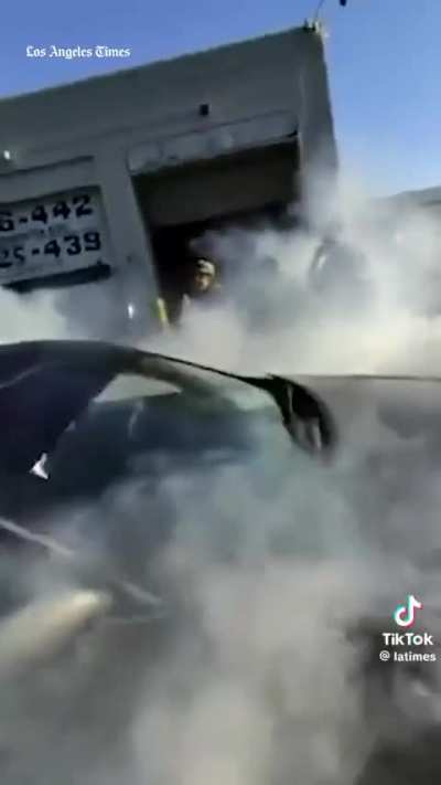 Newly released footage of ICE agents in LA cornering, shooting and abducting journalist Carlitos Ricardo Parias as he is clearly unarmed. Carlitos is still in ICE custody.