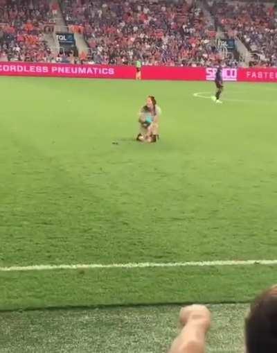 He wanted to score too!