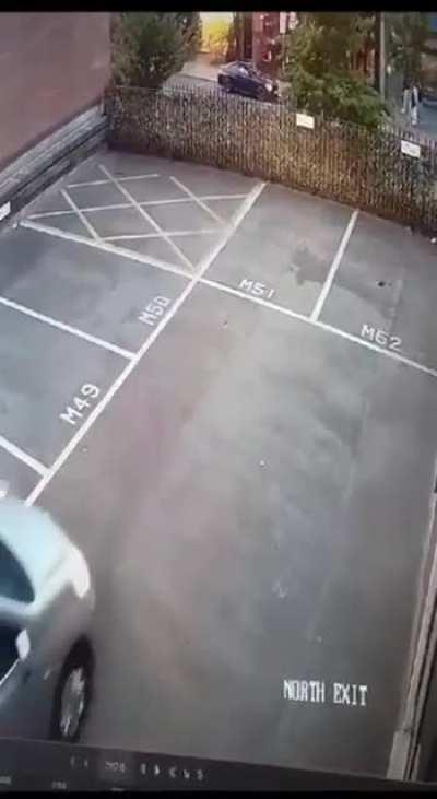 Baggott Street, Dublin 2. Drive off a building 