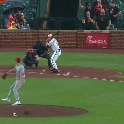Supporting their buddy in his MLB debut